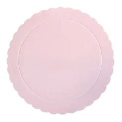 Plato redondo ondulado rosa bebé 30 cm