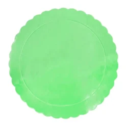 Plato redondo ondulado verde claro 25 cm