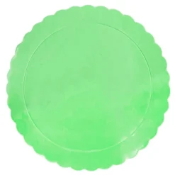 Plato redondo ondulado verde claro 30 cm