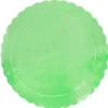 Plato redondo ondulado verde claro 35 cm