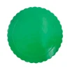 Plato redondo ondulado verde metalizado 25 cm