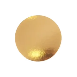 Plato redondo para tarta dorado 16 cm