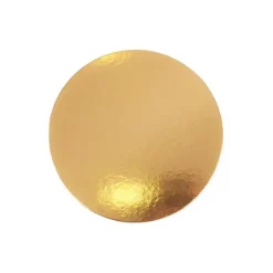 Plato redondo para tarta dorado 18 cm