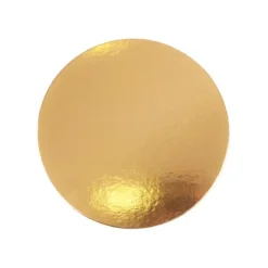 Plato redondo para tarta dorado 22 cm