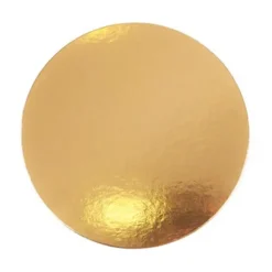 Plato redondo para tarta dorado 28 cm