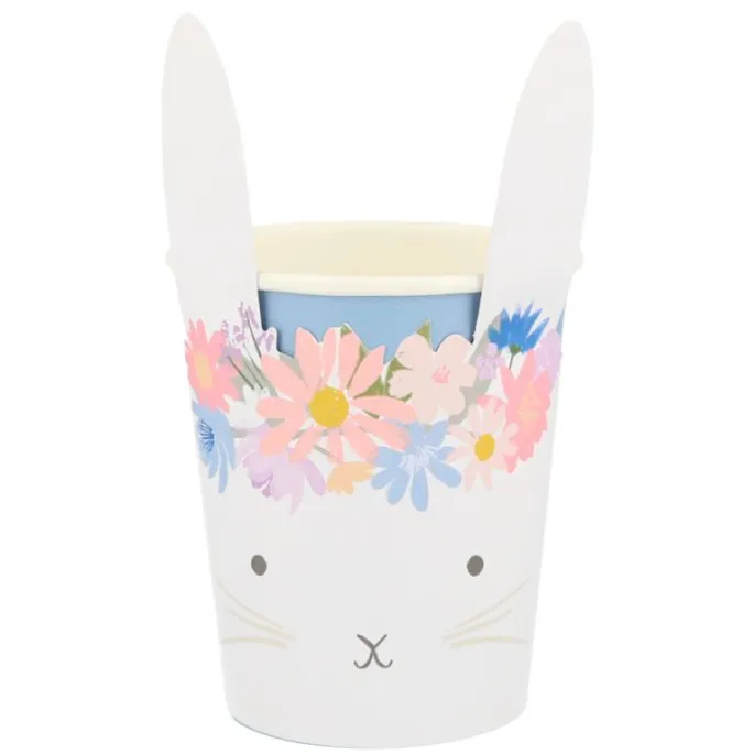 Platos con bordes ondulados Pascua 27 cm (8) - Meri Meri + REGALO vasos y servilletas