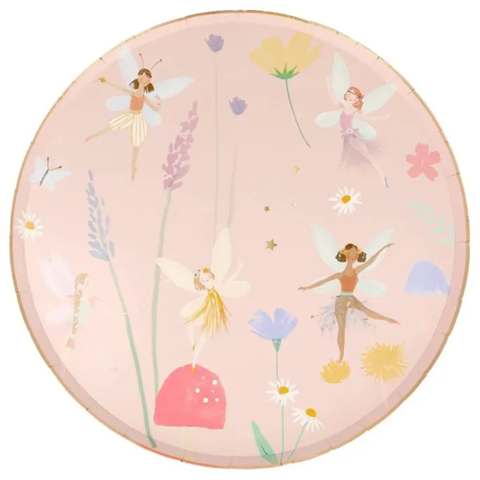 Platos con bordes rectos Hadas 26 cm (8) - Meri Meri