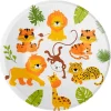 Platos de papel animales de la selva 23 cm (8) - Conver Party