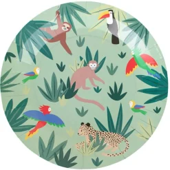 Platos de papel animales tropicales 22 cm (8) - My Little Day
