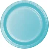 Platos de papel azul bebé 23 cm (8) - Conver Party
