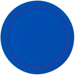 Platos de papel azul cobalto 23 cm (8) - Conver Party