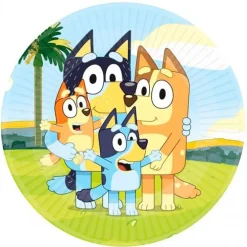 Platos de papel Bluey 23 cm (8) - Amscan