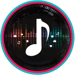 Platos de papel Dance Party 23 cm (8) - Creative Converting