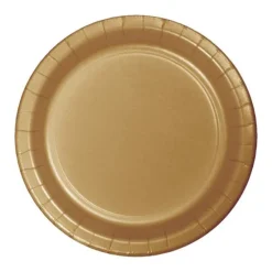 Platos de papel dorados 18 cm (8) - Conver Party