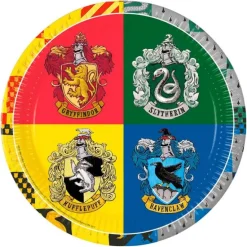 Platos de papel Harry Potter 23 cm (8) - Decorata Party