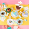 Platos de papel multicolores pastel 21,5 cm (8) - My Little Day