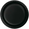 Platos de papel negros 23 cm (8) - Conver Party