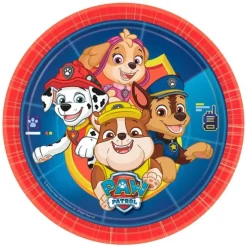 Platos de papel Patrulla Canina 23 cm (8) - Amscan