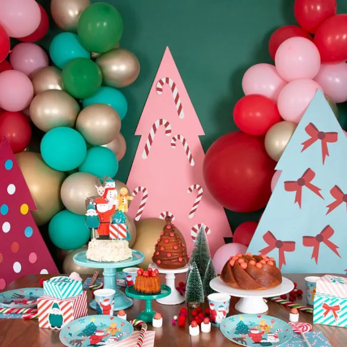 Platos de papel personajes de Navidad 22 cm (8) - My Little Day