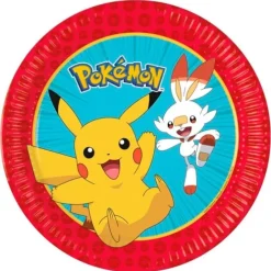 Platos de papel Pokémon 23 cm (8)