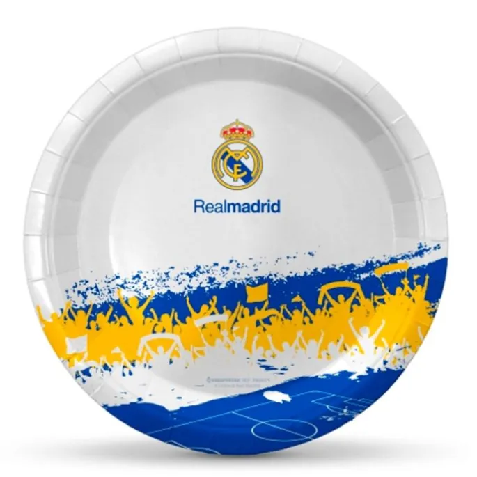 Platos de papel Real Madrid (8) - Eurofiestas
