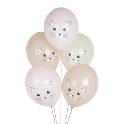 Platos de papel rosas gatos 22 cm (8) - My Little Day
