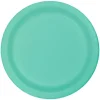 Platos de papel verde menta 23 cm (8) - Conver Party