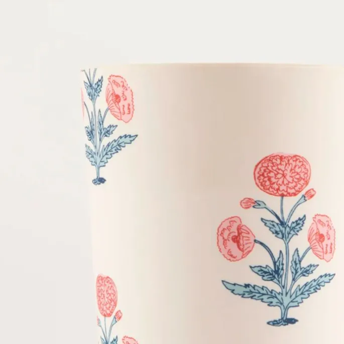 Platos ondulados de plástico reciclado 25 cm (6) - Meri Meri + REGALO vasos