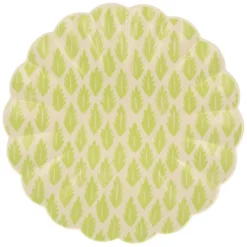 Platos ondulados de plástico reciclado 25 cm (6) - Meri Meri + REGALO vasos