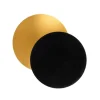 Platos redondos negros y dorados 12,5 cm (10) - Pastkolor