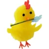 Pollito amarillo con flor 5 cm