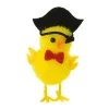 Pollito amarillo pirata 6 cm