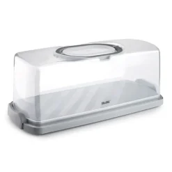 Portatartas transparente rectangular 36 x 16 x 13,3 - Ibili
