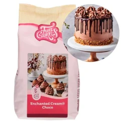 Preparado Crema Encantada sabor a chocolate 450 g - Funcakes