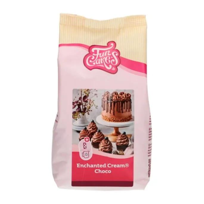 Preparado Crema Encantada sabor a chocolate 450 g - Funcakes