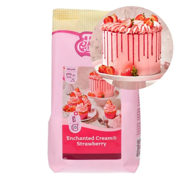 Preparado Crema Encantada sabor a fresa 450 g - Funcakes