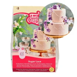Preparado encajes glasa elástica blanco 400 g - Sin gluten - Funcakes