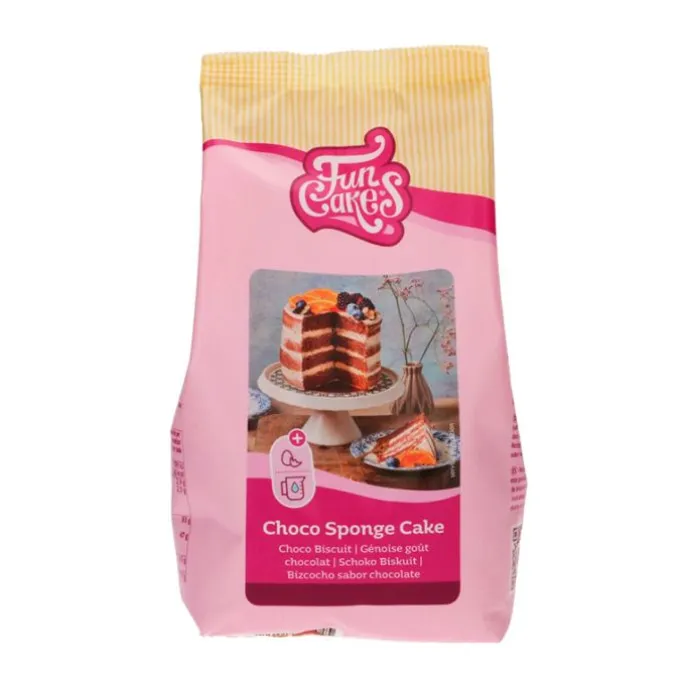 Preparado para bizcocho de chocolate 500 g - Funcakes