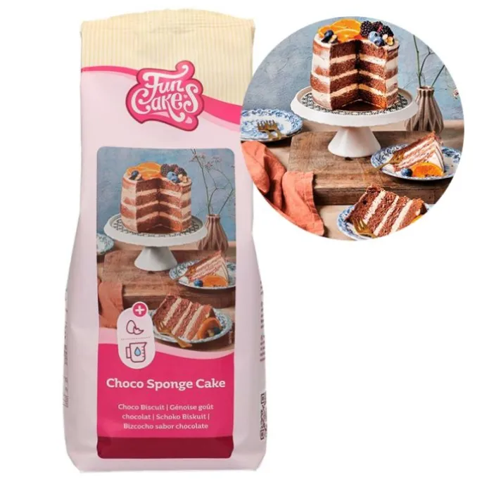 Preparado para bizcocho de chocolate 1 kg - Funcakes