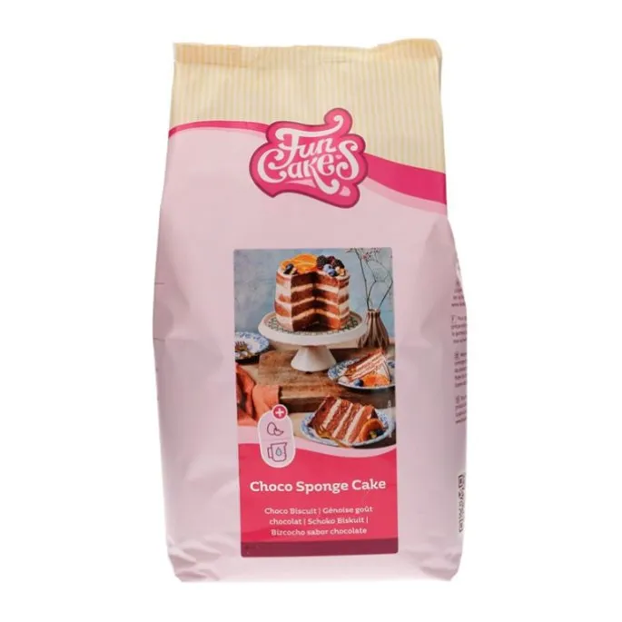 Preparado para bizcocho de chocolate 4 kg - Funcakes