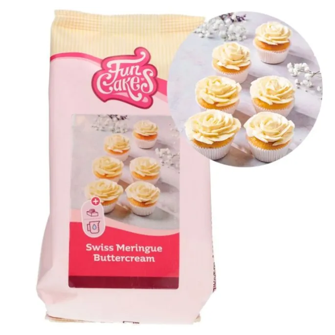 Preparado para buttercream de merengue suizo 400 g - Funcakes