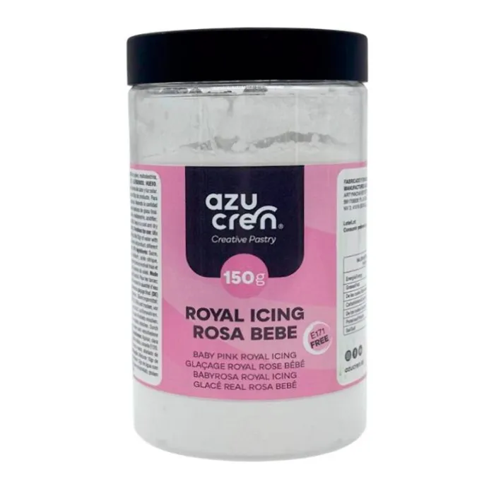 Preparado para glasa o royal icing rosa bebé 150 g - Azucren