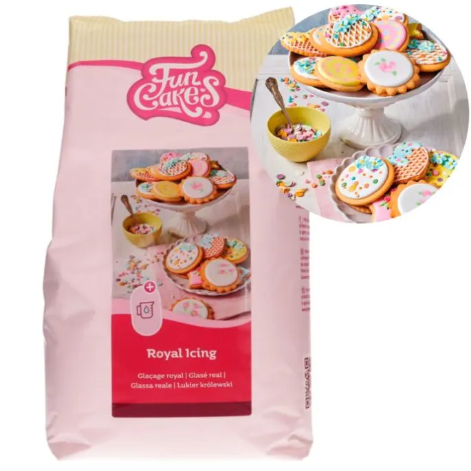 Preparado para glasa o royal icing 4 kg - Funcakes