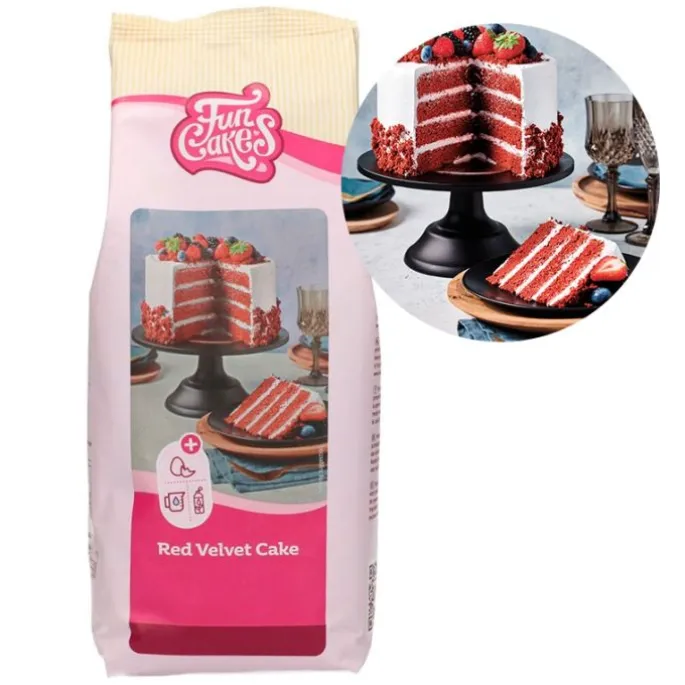 Preparado para Red Velvet 1 kg - Funcakes