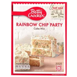 Preparado para tarta rainbow chip party 425 g - Betty Crocker