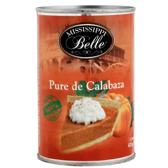 Puré de calabaza 100% natural 425 g - Sin gluten - Mississipi Belle