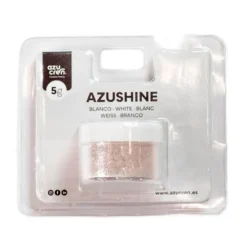 Purpurina comestible en polvo blanca Azushine 5 g - Azucren