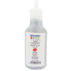 Purpurina líquida plateada (Glitter Glue) - Artemio