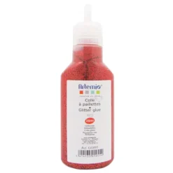 Purpurina líquida roja (Glitter Glue) - Artemio