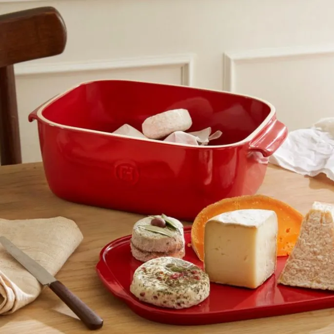 Quesera roja Cheese Box 30,5 cm - Cerámica - Emile Henry